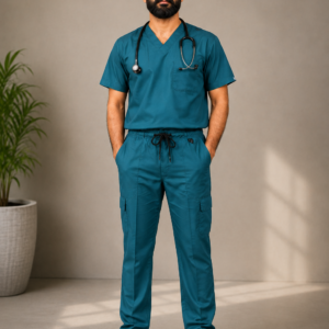 Ameerfits Teal Scrub Set