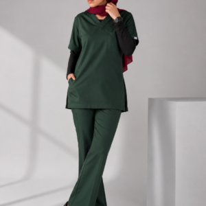 Ameerfits Hunter Green Scrub Set